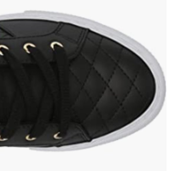 NEW Guess Womens Loven Sneaker 6.5 Black Quilted - Picture 5 of 7